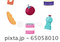 pattern of groceries food animation 65058010