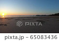 Beautiful sea of summer background and sunset in the evening time. Timelapse footage. 65083436