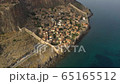 View from the sea of promenade in Greece 65165512