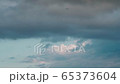 A seagull is flying in a stormy sky 65373604