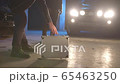 Mafia passes a suitcase with money in the parking lot 65463250