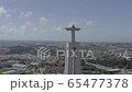 Aerial view Christ the king church and 25 april bridge 65477378