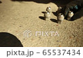 Showing car wheel screws lying on the road with flying camera 65537434