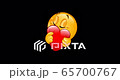 Animation of an emoji emoticon hugging red heart. Including alpha channel. 65700767