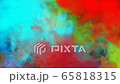 colorful mixing of smoke of abstract colors, ideal for background, news opener and event celebration 65818315