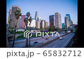 Downtown, L.A., Los Angeles, evening view, night view, fixed point, fix, wide, timelapse 65832712