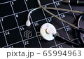 Stethoscope with calendar, medical appointment and annual checkup concept 65994963