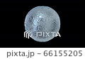 Reflected water globe (CG, with synthetic mask, black background) 66155205