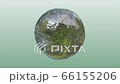 Water globe with green reflections (CG, with synthetic mask, green gradient background) 66155206