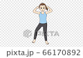 Side crunch / standing / front / video 66170892