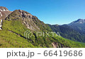 初夏の穂高連峰と焼岳 66419686
