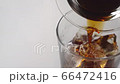 Stock Footage: pouring iced coffee into a glass 66472416