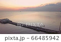 Aerial view landscape in sunset 66485942