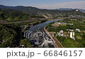 福岡県うきは市筑後川の山田堰 66846157