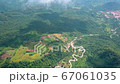Aerial view landscape from flying drone over mountain in Phu Thap Boek Thailand 67061035