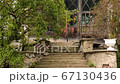 Video footage panorama of the courtyard of the Old Castle in neo-Gothic style 67130436