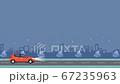 Animation Material: Car driving on a dark road at night 67235963