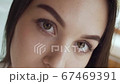 Close up portrait of beautiful woman 67469391