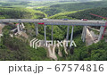 Highway bridge under construction - aerial view 67574816