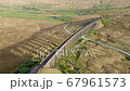 Aeriel footage of Ribblehead Viaduct, Yorkshire Dales National Park.UK 67961573