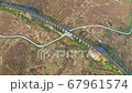 Aeriel footage of Ribblehead Viaduct, Yorkshire Dales National Park.UK 67961574