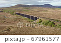 Aeriel footage of Ribblehead Viaduct, Yorkshire Dales National Park.UK 67961577