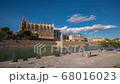 Palma de Mallorca Cathedral Balearic islands Spain time lapse 68016023