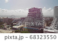 Beautiful view of zona hotelera from the side of Gulf of Mexico with a big wheel on the background. 68323550
