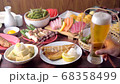 japanese izakaya styke restaurant food with beer 68358499