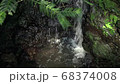 山の渓谷にある小さな滝 68374008