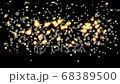 Floating gold and white glitter particles 68389500