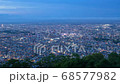 Evening view of Sapporo from Mt.Moiwa-night view timelapse 68577982