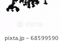 Ink dissolve in water on black / white background 68599590
