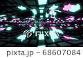 Seamless Loop Abstract Background Flying Through Glow Cubes 68607084