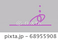 Messed lines movement. Weird motion design with abstract graphic silhouettes. Animated purple shapes flickering on plain background. Glitchy looping visuals. 68955908