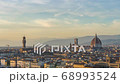 Time lapse of Florence city skyline with view of Duomo in Tuscany, Italy. 68993524