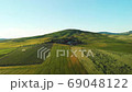 Aerial nature landscape beautiful hills forests fields and vineyards of Tuscany, Italy 69048122