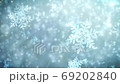 雪の結晶の背景　白 69202840