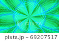 Fractal pattern of abstract green and blue circles and radial structure 69207517