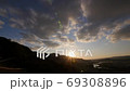 Twilight mountains and Kinokawa 69308896