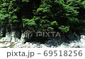 面河川深青の新緑(4K空撮)、面河ブルーを求めて 69518256