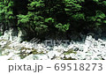 面河川深青の新緑(4K空撮)、面河ブルーを求めて 69518273
