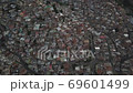 Medellin, Colombia, Aerial View of Comuna Trece, Notorious Hillside Slum Favela  69601499