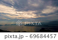 Time-lapse ship from the summit of Mt. Taika, clouds and light flow (Shunan City, Yamaguchi Prefecture) 69684457