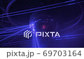 激光束在鏡球3上反射 69703164