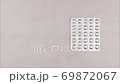 Stop Motion. Medical pills disappear from plastic packaging box 69872067