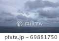 Miyakojima sea, flowing clouds 69881750