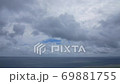 Miyakojima sea, flowing clouds 69881755