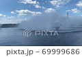 fountains of the cooling system of a nuclear power plant or thermal power plant. footage 69999686