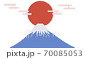 New Year's card video Mt. Fuji, crane and plum 70085053